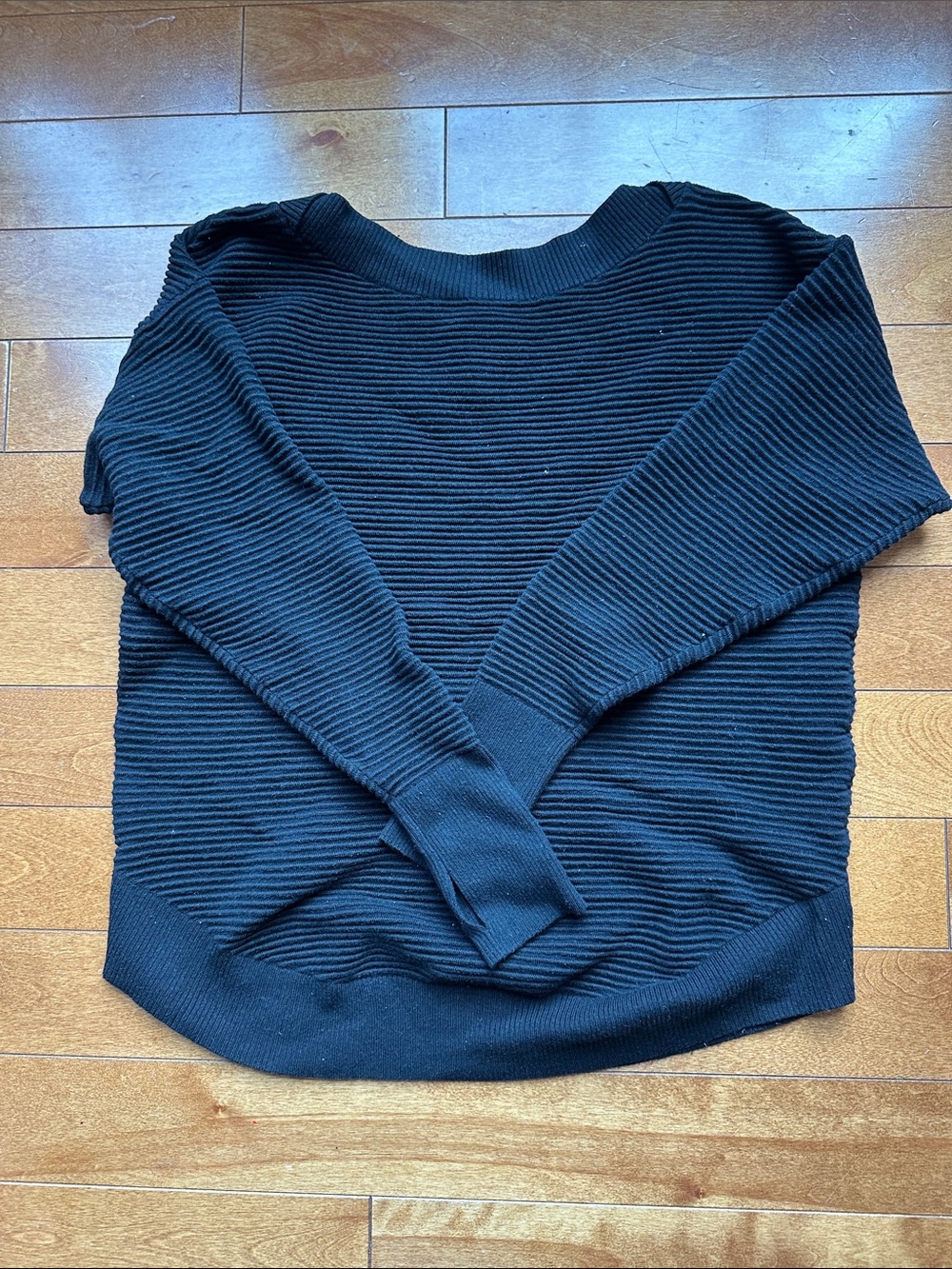 Aerie offline black ribbed sweater